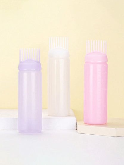 1pc/2pcs/3pcs 170ml Precision Squeeze Applicator Bottle- Effortless Hair Oil & Dye Application- Root Comb Design For Perfect Coloring-Quality Results