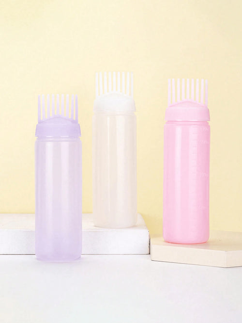 1pc/2pcs/3pcs 170ml Precision Squeeze Applicator Bottle- Effortless Hair Oil & Dye Application- Root Comb Design For Perfect Coloring-Quality Results
