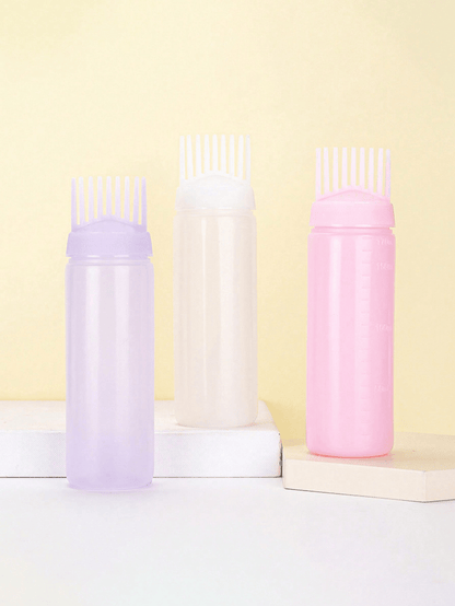 1pc/2pcs/3pcs 170ml Precision Squeeze Applicator Bottle- Effortless Hair Oil & Dye Application- Root Comb Design For Perfect Coloring-Quality Results