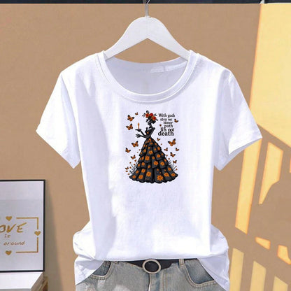 1pc/2pcs/3pcs Halloween Skull Rose Butterfly Pattern Heat Transfer Sticker DIY Iron-On Patch For T-Shirt Making, Pillow Decoration- Multi-Color Durable Washable Plastic Sticker, Suitable For Backpack