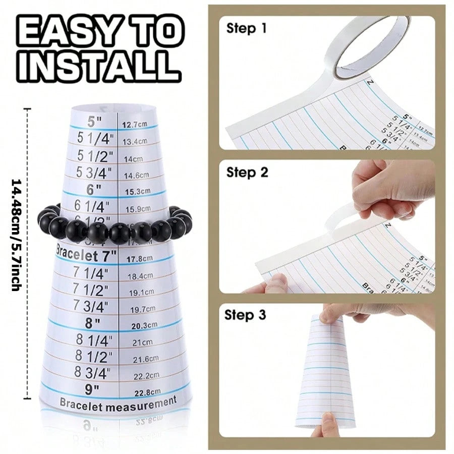 1pc/2pcs/5pcs Ring Sizer Tool Kit, Mandrel Gauge, Alloy Stick, US Ring Size 0-13, Adjustable Bracelet Mandrel, Plastic Wrist Ruler, Reusable Ring Measuring Tape, Jewelry Tools