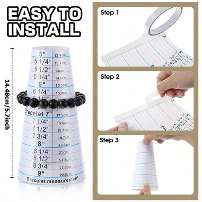 1pc/2pcs/5pcs Ring Sizer Tool Kit, Mandrel Gauge, Alloy Stick, US Ring Size 0-13, Adjustable Bracelet Mandrel, Plastic Wrist Ruler, Reusable Ring Measuring Tape, Jewelry Tools