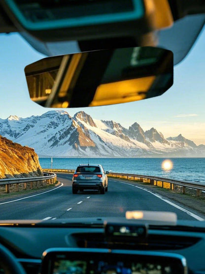 1PC/2PCS Car Wide Angle Rearview Mirror Curved Surface Large Field Of View Interior Rearview Mirror Area Auxiliary Rearview Mirror, Car Wide Angle Rear Mirror, Car Backup Mirror Wide Angle Curved Mirr