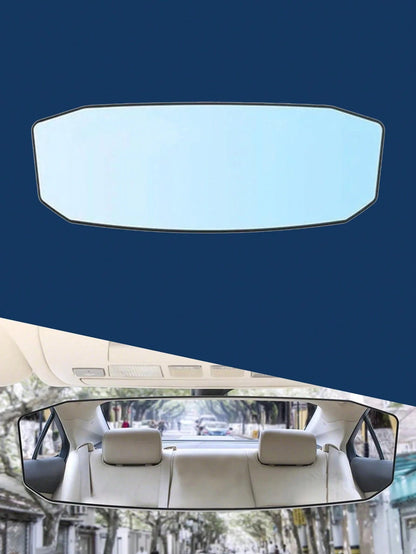 1PC/2PCS Car Wide Angle Rearview Mirror Curved Surface Large Field Of View Interior Rearview Mirror Area Auxiliary Rearview Mirror, Car Wide Angle Rear Mirror, Car Backup Mirror Wide Angle Curved Mirr