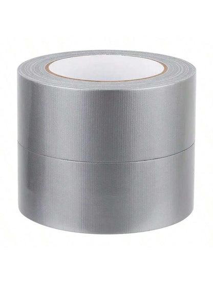 1pc/2pcs Heavy Duty Silver Duct Tape- 33ft X 2in, Durable Flexible No Residue All-Weather And Hand Tearable, Bulk Value For DIY Repair And Professional Use