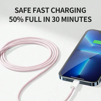 1pc 3.3ft/100cm High-Efficiency Data Transfer & 20W PD Fast Charging Cable + Wall Adapter Charger Set, Compatible With IPhone 14 Pro Max/14 Pro/14 Plus/14/13/12/11/XS/XR/8/7/6, IPad Series