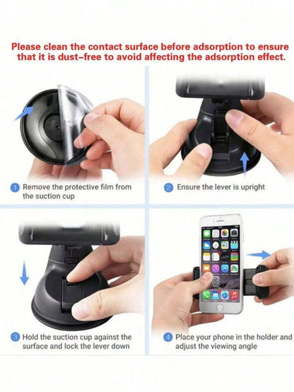 1pc 360 Degree Rotatable Multifunctional Car Phone Holder