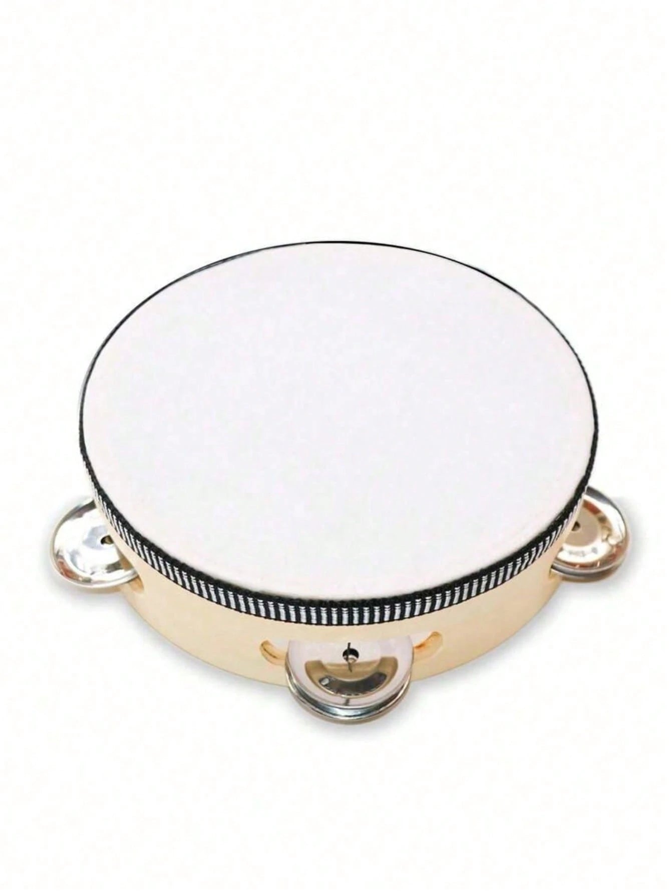 1pc 6-Inch Wooden Hand Drum Musical Instrument, Rhythm Music Education Instrument, Suitable For Wedding Party, Holiday Gathering, Entertainment Party, KTV, Church Celebration, Performance Percussion
