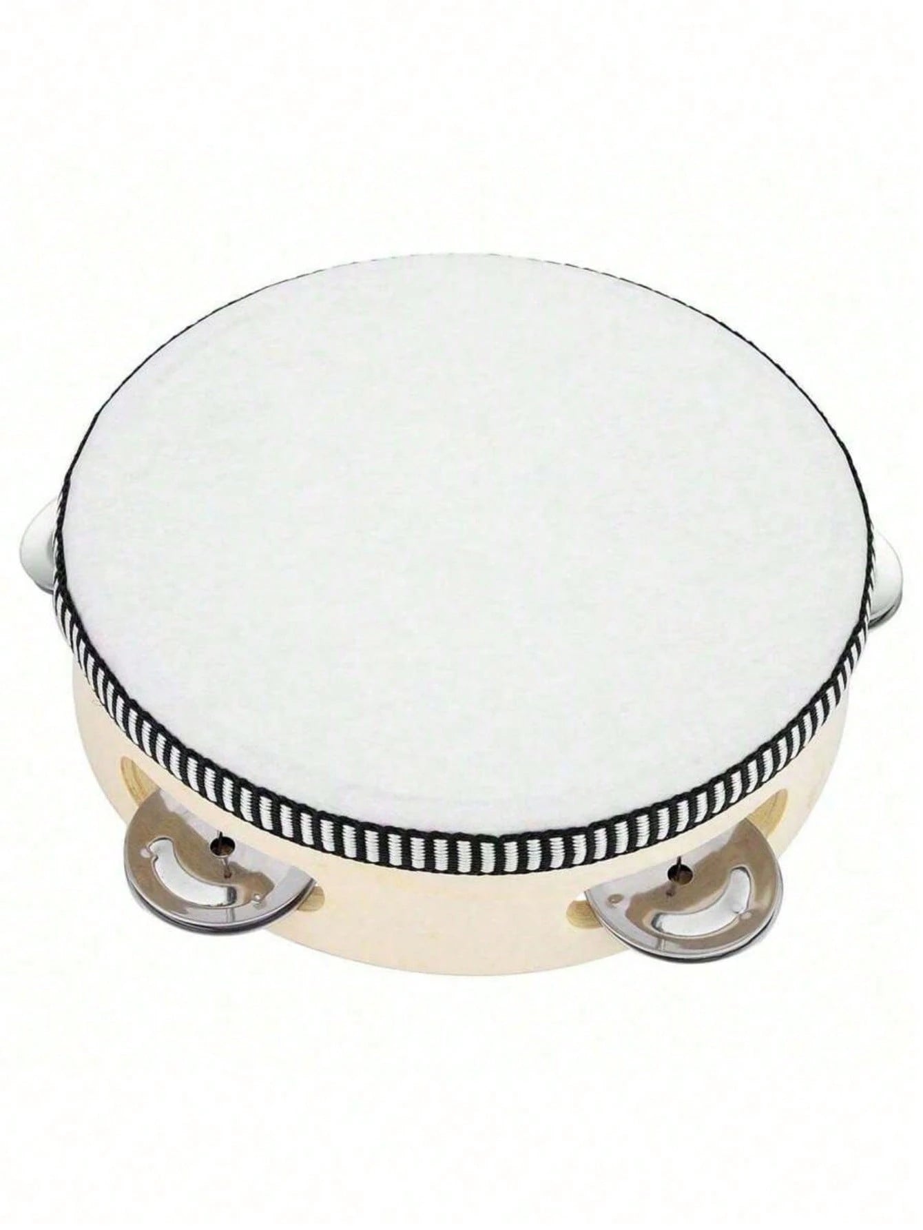 1pc 6-Inch Wooden Hand Drum Musical Instrument, Rhythm Music Education Instrument, Suitable For Wedding Party, Holiday Gathering, Entertainment Party, KTV, Church Celebration, Performance Percussion