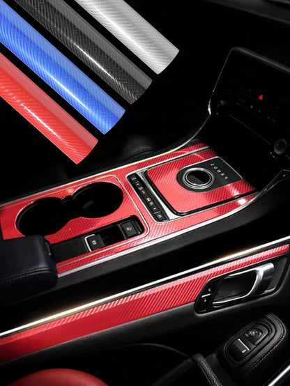 1pc 7D Glossy Carbon Fiber Vinyl Film. Ideal For Car Interior And Home Door Decoration. Durable For Protection, Easy For DIY Use. Stylish Design, Also Serves As A Nice Gift For Car Owners.