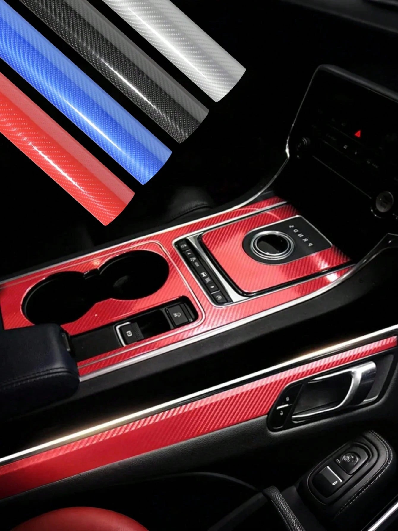 1pc 7D Glossy Carbon Fiber Vinyl Film. Ideal For Car Interior And Home Door Decoration. Durable For Protection, Easy For DIY Use. Stylish Design, Also Serves As A Nice Gift For Car Owners.
