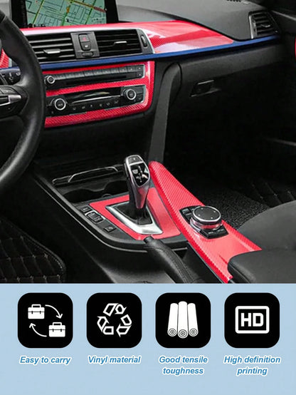 1pc 7D Glossy Carbon Fiber Vinyl Film. Ideal For Car Interior And Home Door Decoration. Durable For Protection, Easy For DIY Use. Stylish Design, Also Serves As A Nice Gift For Car Owners.