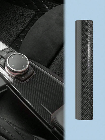 1pc 7D Glossy Carbon Fiber Vinyl Film. Ideal For Car Interior And Home Door Decoration. Durable For Protection, Easy For DIY Use. Stylish Design, Also Serves As A Nice Gift For Car Owners.