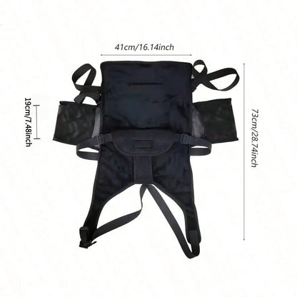 1pc Adjustable Travel Seat Extender With Reclining Backrest, Portable Flight Bed Suitable For Airplane, Train, Car Travel