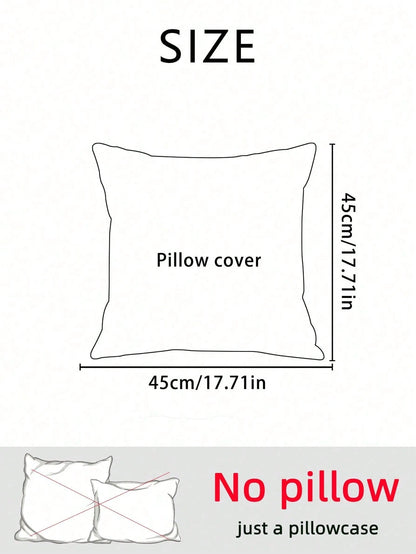 1pc American Vintage Burgundy Cherry Pillow Case, Fruit Pattern Creative Decorative Cushion Cover, Suitable For Living Room Sofa, Bedroom Bed, 17.7*17.7 Inches (45*45 Cm), Pillow Insert Not Included