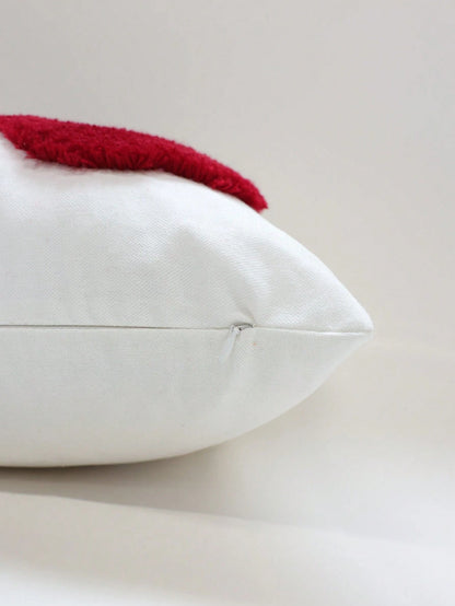 1pc American Vintage Burgundy Cherry Pillow Case, Fruit Pattern Creative Decorative Cushion Cover, Suitable For Living Room Sofa, Bedroom Bed, 17.7*17.7 Inches (45*45 Cm), Pillow Insert Not Included