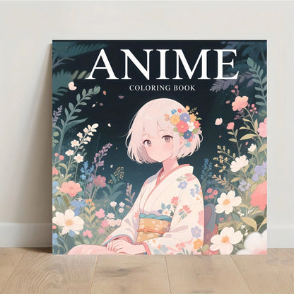 1pc Anime Coloring Book, 24 Pages Thick Paper Craft, Drawing & Art, Designed For Adult Relaxation And Stress Relief, With Unique Cover Design, Ideal Gift For Valentine's Day, Christmas, Halloween, New