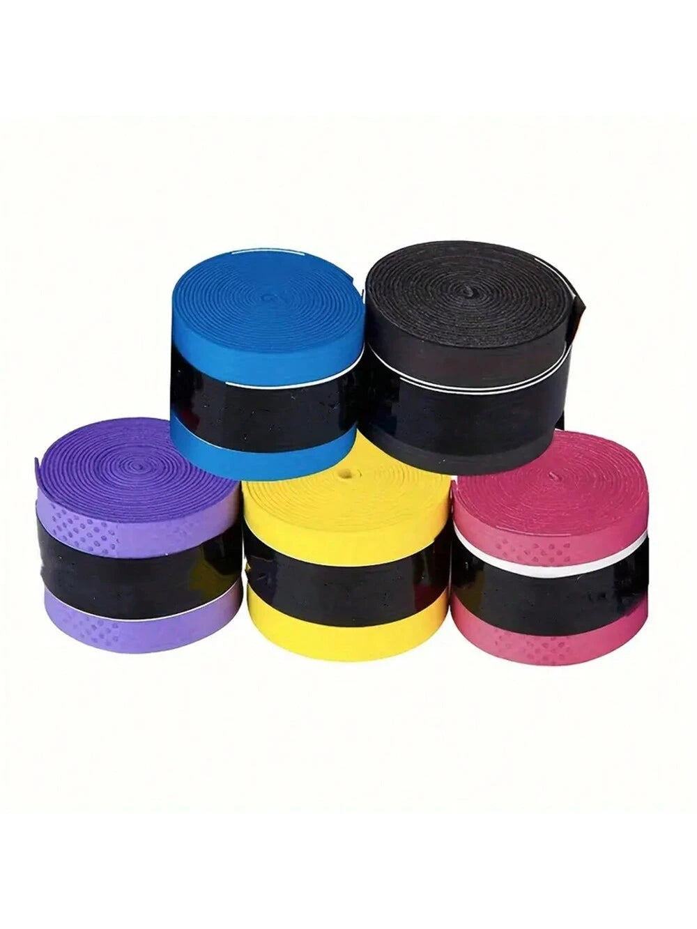 1pc Anti-Slip Sweat Absorbent PU Fabric Racquet Grip Tape For Tennis, Badminton, Fishing Rods – Universal Non-Slip Replacement Handle Wrap With Improved Tactile Grip And Shock Absorption