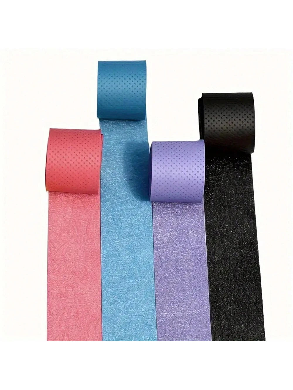 1pc Anti-Slip Sweat Absorbent PU Fabric Racquet Grip Tape For Tennis, Badminton, Fishing Rods – Universal Non-Slip Replacement Handle Wrap With Improved Tactile Grip And Shock Absorption