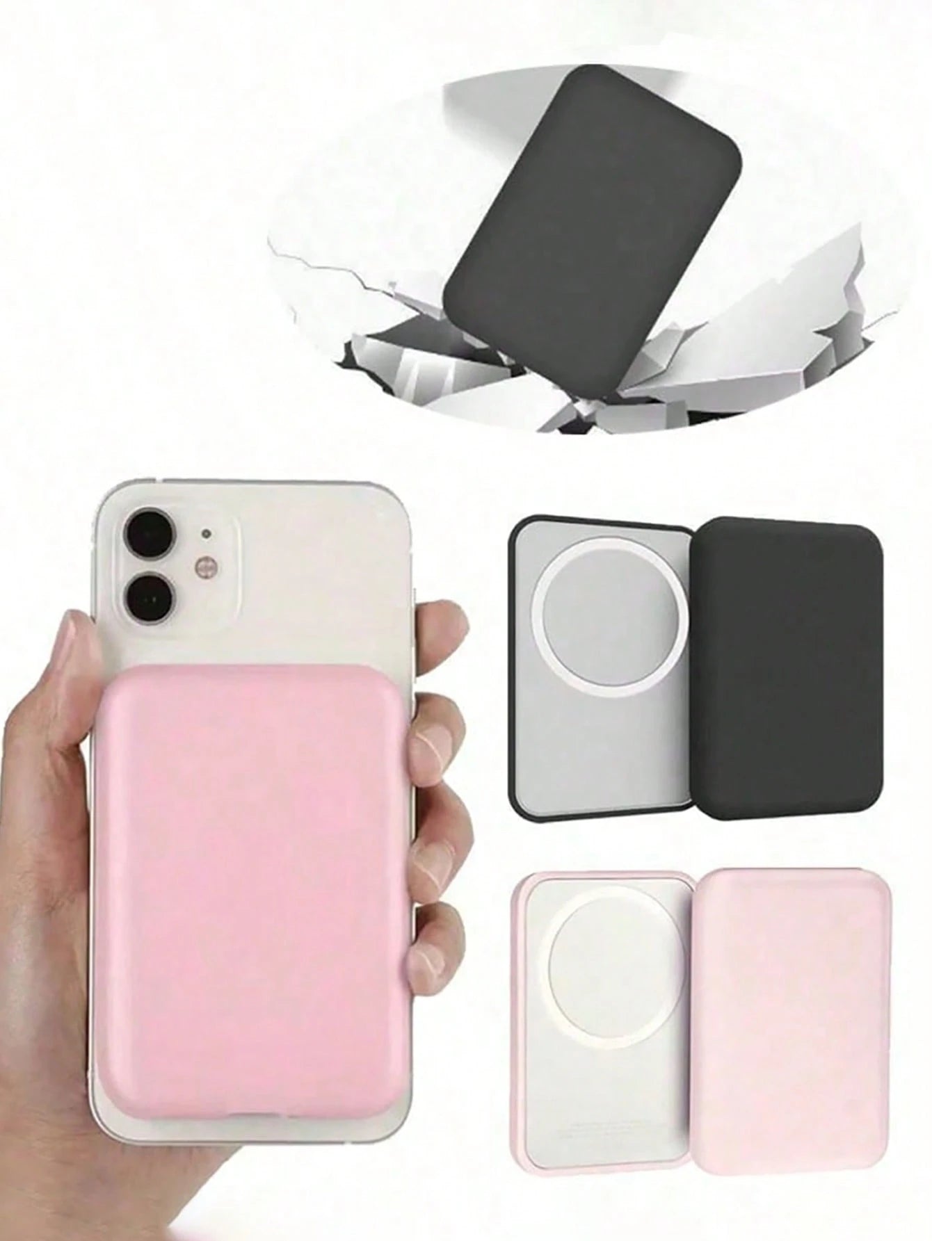 1pc Apple Magnetic Suction Protective Case. (Excluding Charger) Made Of Soft TPU Material, It Has Shockproof And Anti Drop Functions. You Can Also Stick Your Favorite Sticker Pattern On The Protective