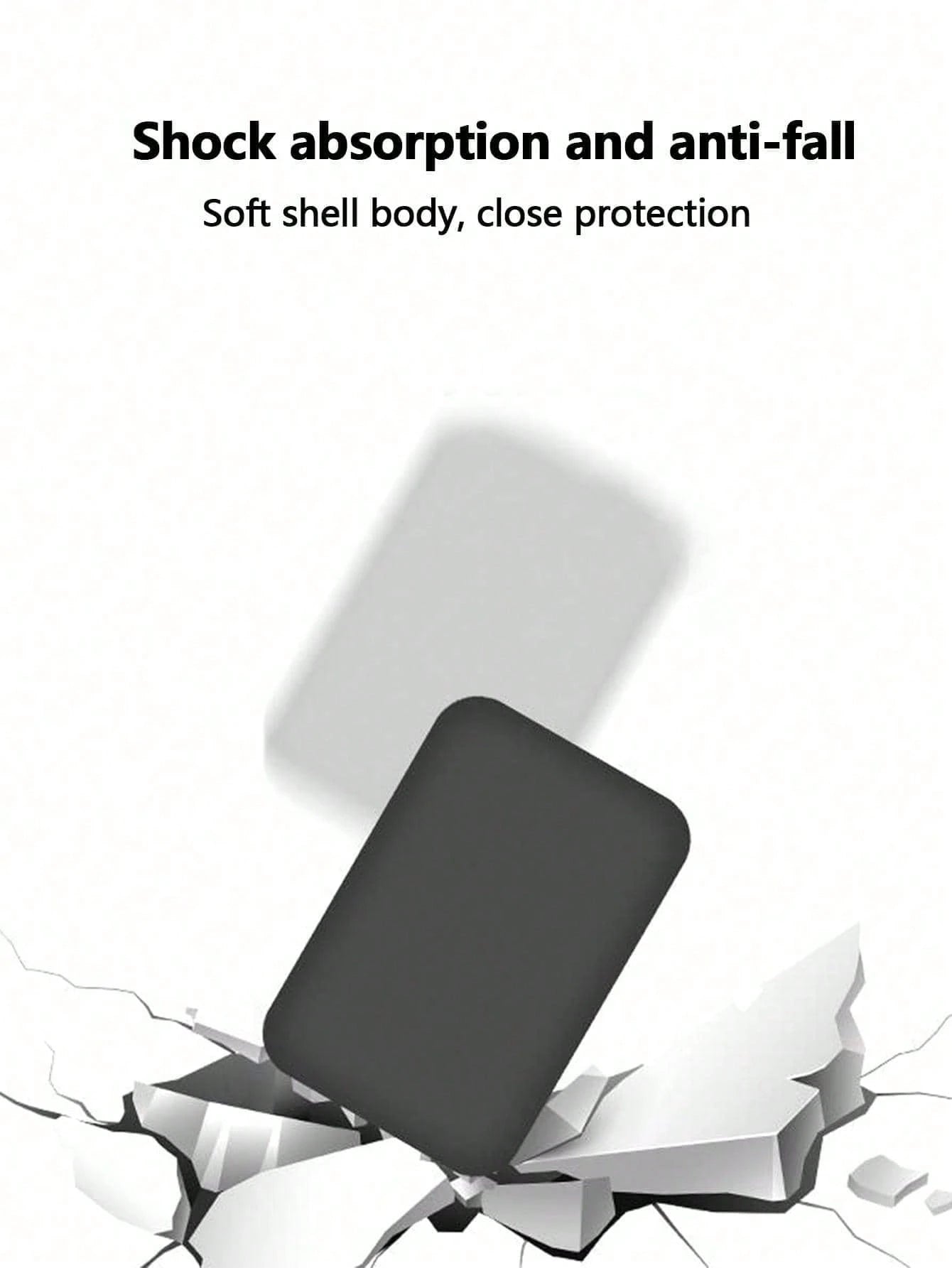 1pc Apple Magnetic Suction Protective Case. (Excluding Charger) Made Of Soft TPU Material, It Has Shockproof And Anti Drop Functions. You Can Also Stick Your Favorite Sticker Pattern On The Protective