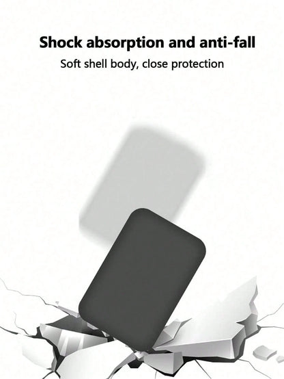 1pc Apple Magnetic Suction Protective Case. (Excluding Charger) Made Of Soft TPU Material, It Has Shockproof And Anti Drop Functions. You Can Also Stick Your Favorite Sticker Pattern On The Protective