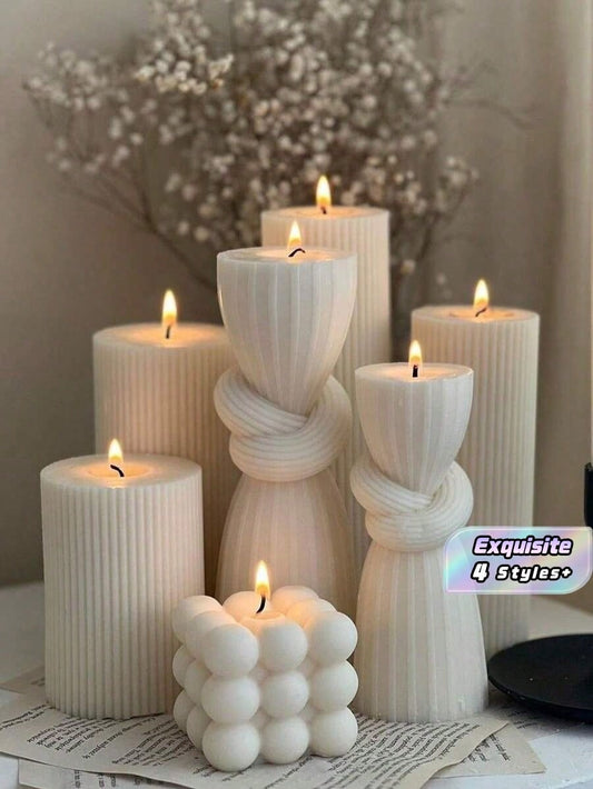 1pc Aromatherapy Candle, Christmas Gift Aromatherapy Candle, White French Vanilla Fragrance, Best Decorative Candle Companion Gift, Perfect Choice For Weddings, Christmas Cone Candle Christmas Decorat