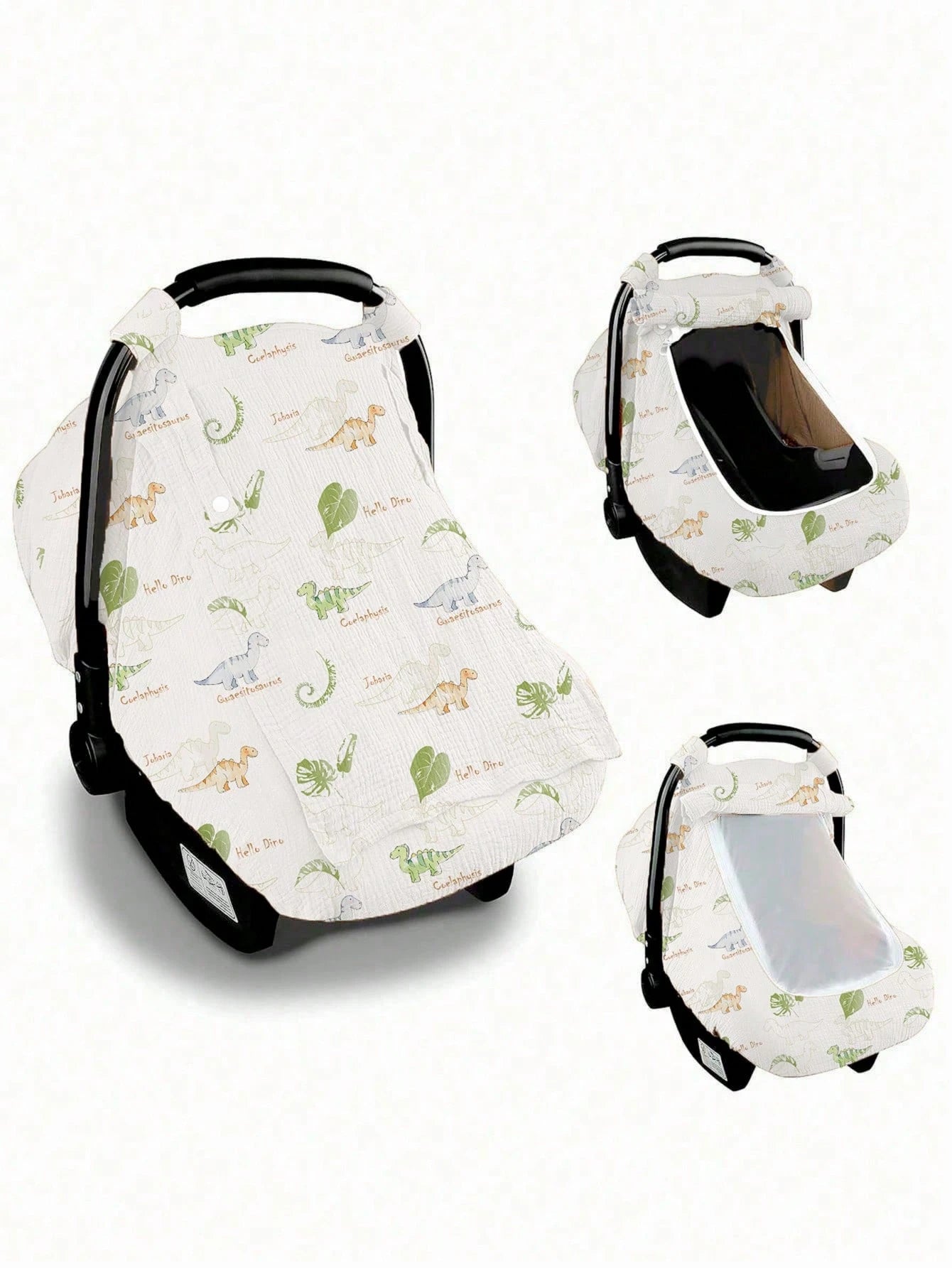 1pc Baby Basket Dust Cover, Cotton Gauze Breathable Protective Cover, Spring/Summer Baby Dust-Proof, Windproof, Sunscreen Canopy, Mosquito Net With Openable Window, Universal Fit