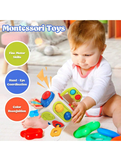 1pc Baby Busy Cube Montessori Sensory Toy, Develops Fine Motor Skills, Suitable For Early Education, Learning, Travel Activities- Cube For Daily Play And Entertainment, Gift For Newborn Baby Boy And