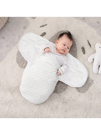 1pc Baby Swaddle Wrap, Newborn Anti-Startle Swaddle Blanket, Warm Fleece For Winter, Baby Cocoon Sleep Sack, 3D Beaded Soft & Comfortable, Gentle On Skin, Perfect Newborn Baby Shower Gift