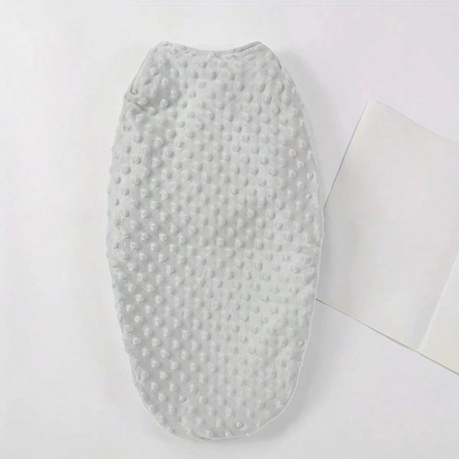1pc Baby Swaddle Wrap, Newborn Anti-Startle Swaddle Blanket, Warm Fleece For Winter, Baby Cocoon Sleep Sack, 3D Beaded Soft & Comfortable, Gentle On Skin, Perfect Newborn Baby Shower Gift