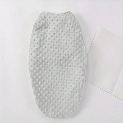 1pc Baby Swaddle Wrap, Newborn Anti-Startle Swaddle Blanket, Warm Fleece For Winter, Baby Cocoon Sleep Sack, 3D Beaded Soft & Comfortable, Gentle On Skin, Perfect Newborn Baby Shower Gift