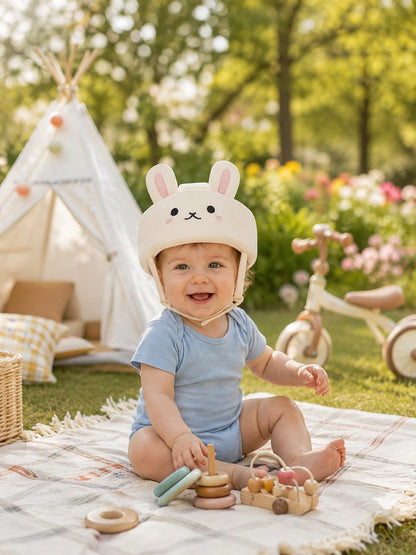 1pc Baby Toddler Anti-Collision Helmet Soft Adjustable Head Guard Cap For Crawling Walking Play Indoor Outdoor Unisex Breathable Lightweight Durable