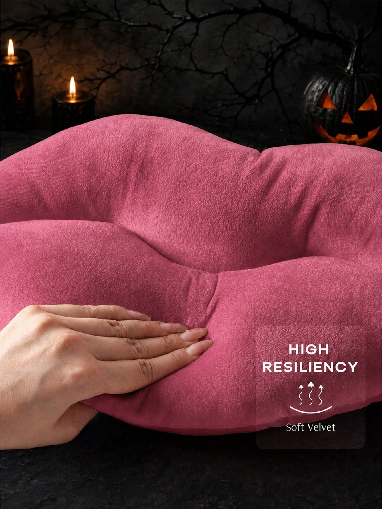 1pc Bat Plush Pillow Halloween Decoration, Black Gothic Style Bat Shaped Sofa Bed Cushion, Spooky Holiday Decor Gift, Suitable For Adults