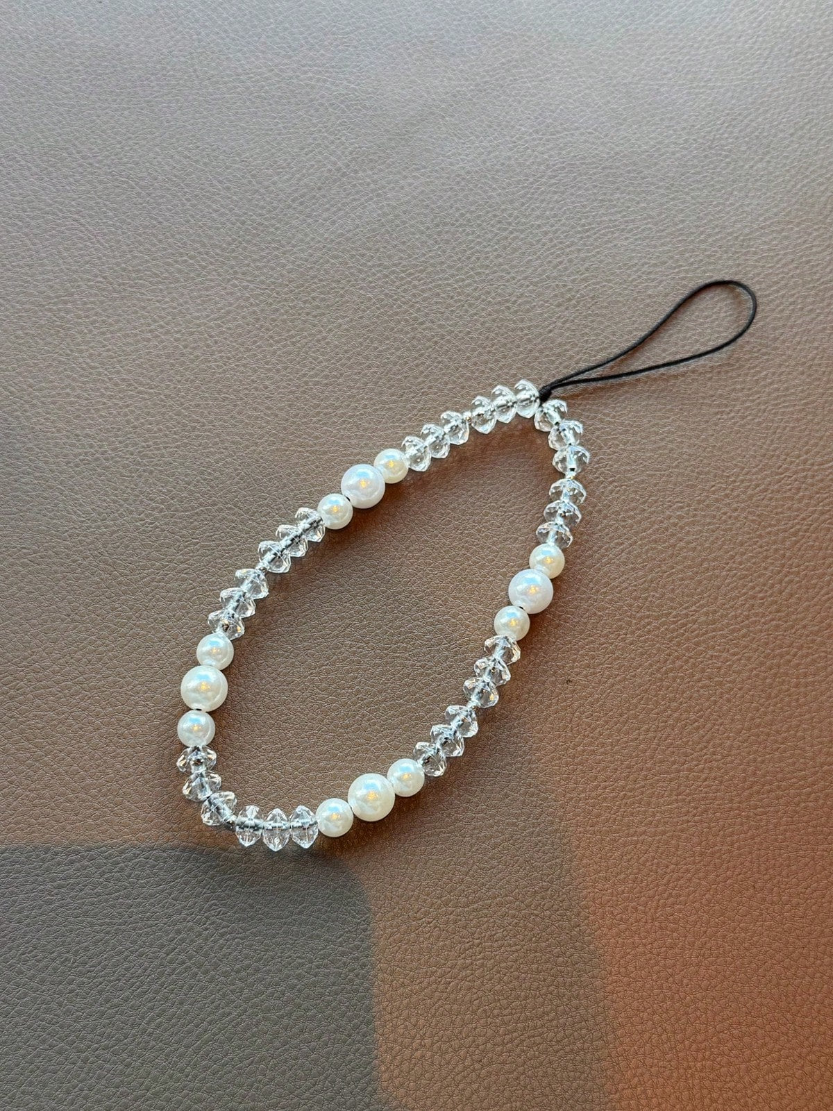 1pc Beaded Phone Lanyard With Faux Pearl,Phone Charm, Phone Chainm,Light-Luxury And High Fashion Style Gifts For Mother