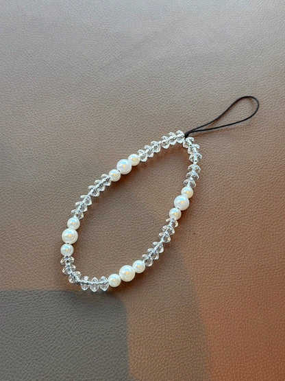 1pc Beaded Phone Lanyard With Faux Pearl,Phone Charm, Phone Chainm,Light-Luxury And High Fashion Style Gifts For Mother