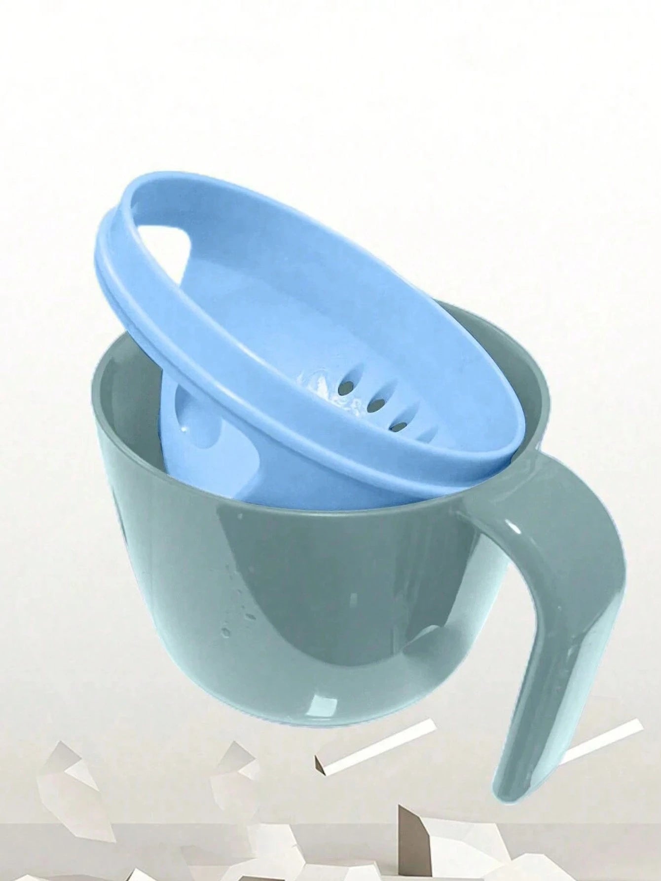 1pc Bear Shaped Baby Shampoo Cup Shower Rinser Bathing Gargle Cup