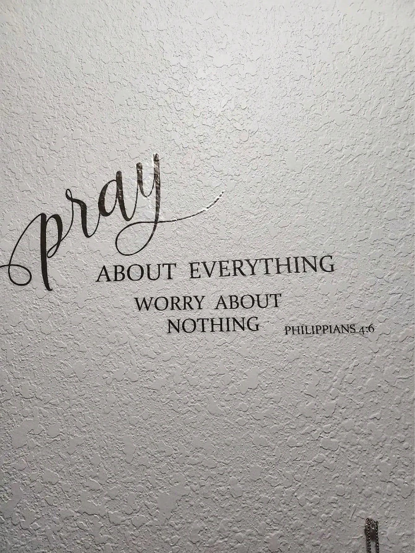 1pc Bible Verse Waterproof Removable Stickers, Inspirational Decals For Car & Home Smooth Surfaces