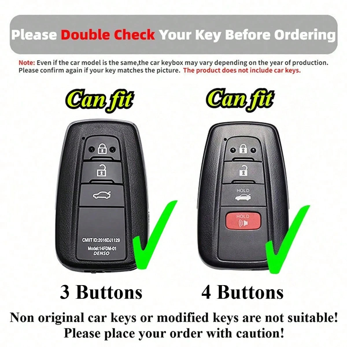 1pc Black & Pink Car Key Cover With Keychain, TPU Material, Compatible With Toyota 2018-2022 Camry, Avalon, Prius, GT86 Models