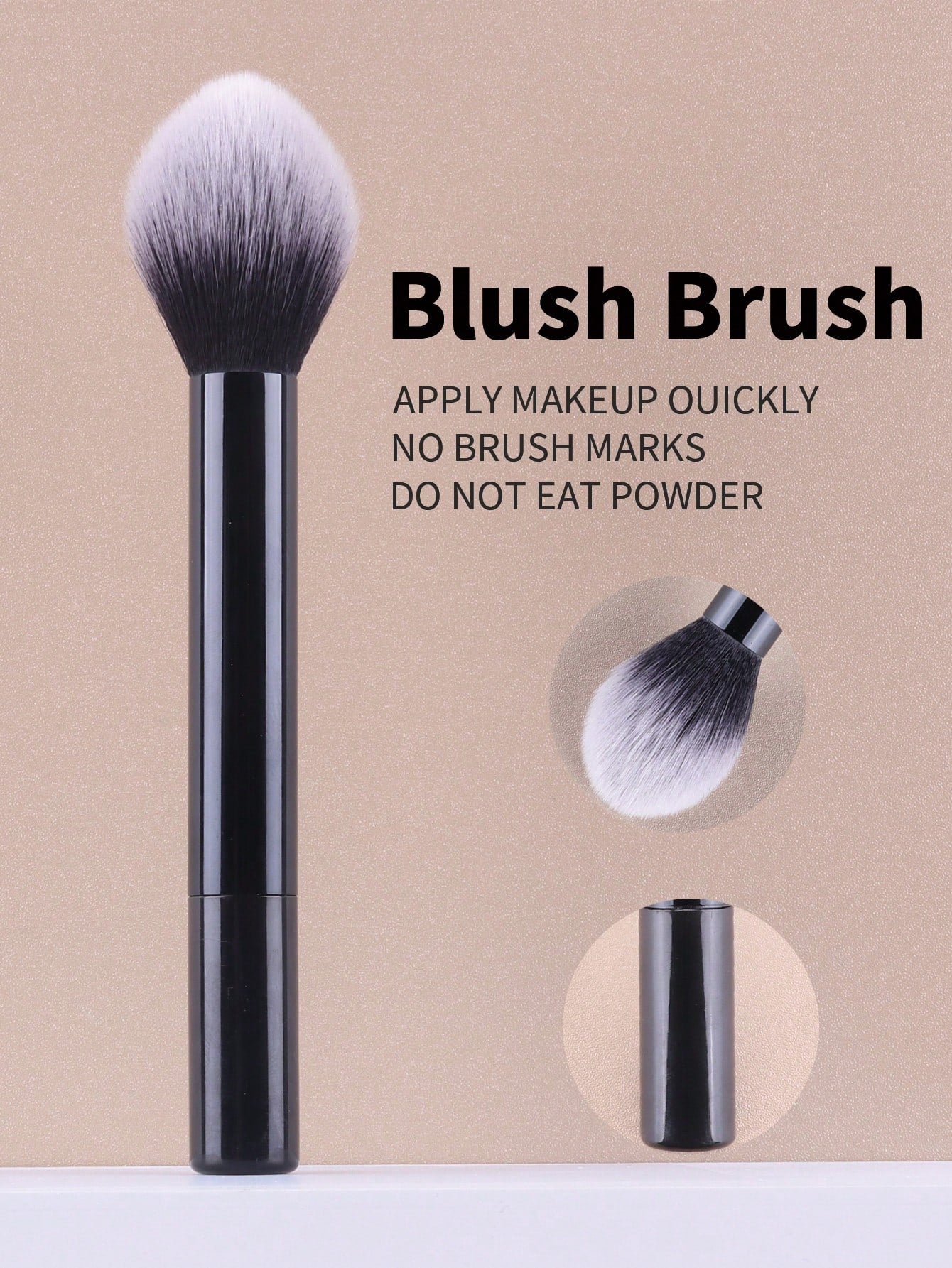 1pc Blush Brush For Applying Blush, Powder To Cheeks For A More Defined, Refined Makeup Look,Foundation Brush,Concealer Brush,Blush Brush,Contour Brush,Blush Brush,Bronzer Brush,Powder Brush,Foundatio