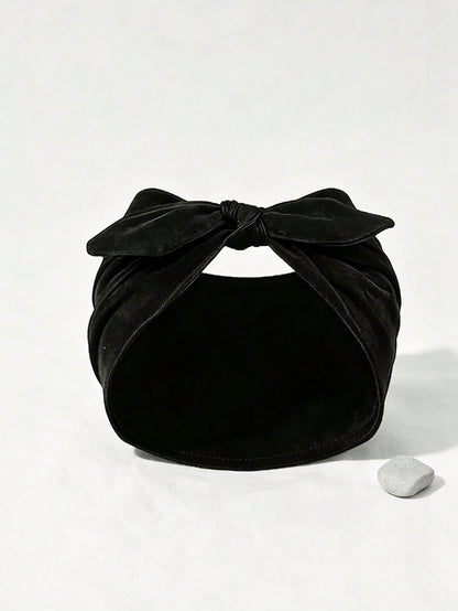 1pc Bohemian Style Wide Headband With Bow, Suitable For Face Washing (E.G., Applying Face Mask) And Postpartum Wear, High Elasticity Soft Fabric, Non-Slip Fit, Vintage Versatile Accessory, Suitable Fo