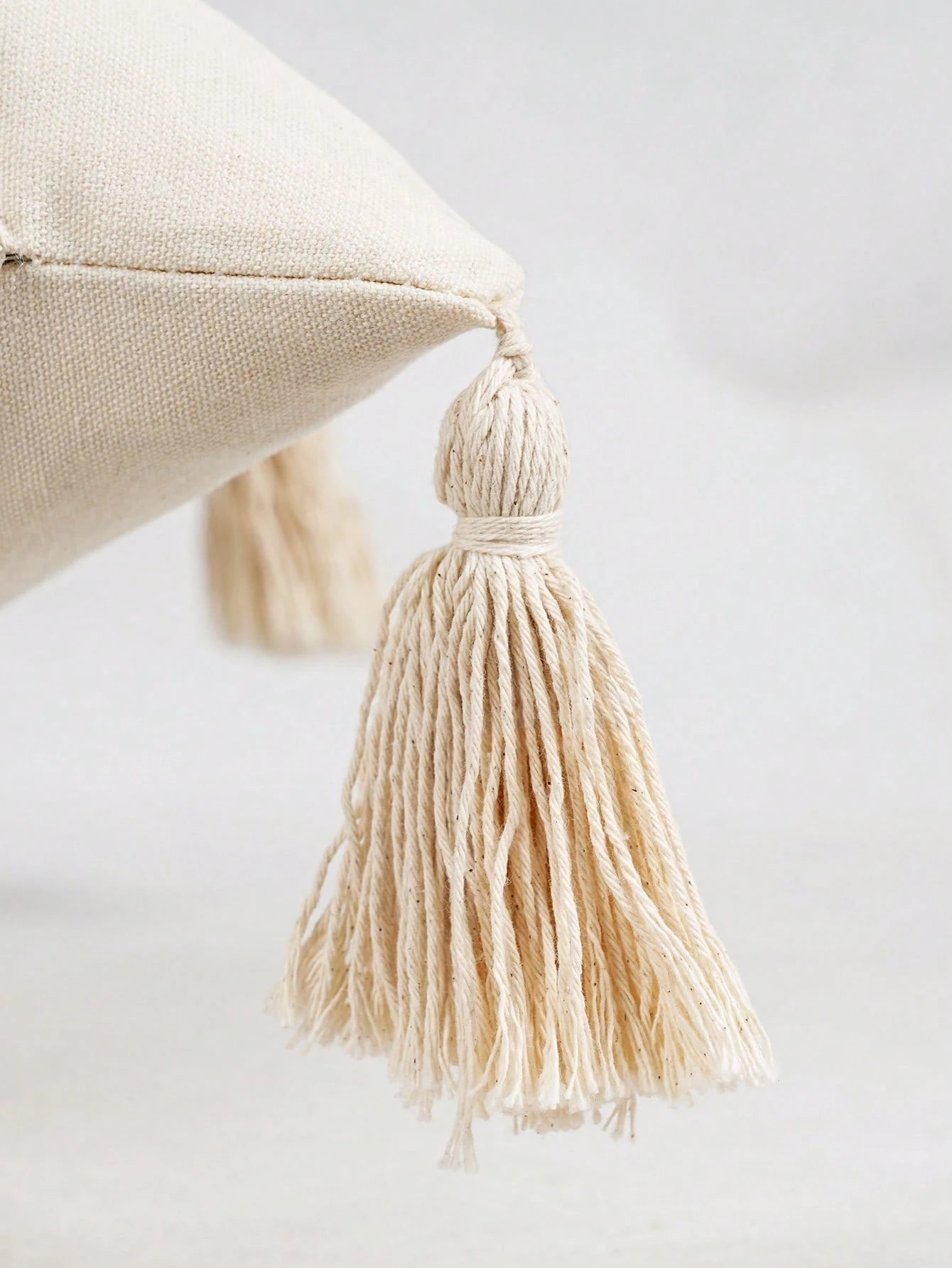1pc Bohemian Tassel Pillow Case, Suitable For Bedroom, Living Room, Sofa, Pillow Insert Not Included