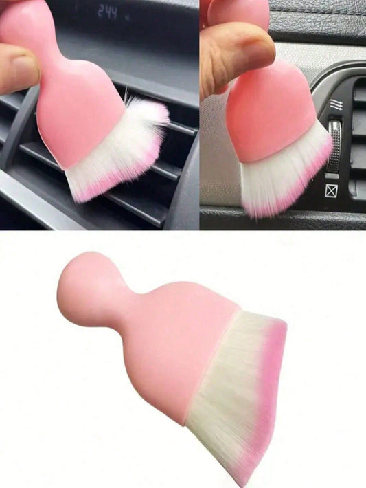 1pc Car Cleaning Brush Suitable For Car Interior Detailing Brush, Car Maintenance Brush, Air Vent Dust Soft Brush, Interior Dust Care Brush, Suitable For Car Detailing Brush, Used For Cleaning Dashboa