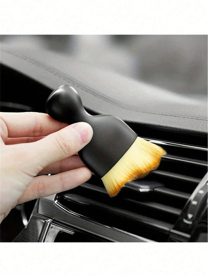 1pc Car Cleaning Brush Suitable For Car Interior Detailing Brush, Car Maintenance Brush, Air Vent Dust Soft Brush, Interior Dust Care Brush, Suitable For Car Detailing Brush, Used For Cleaning Dashboa