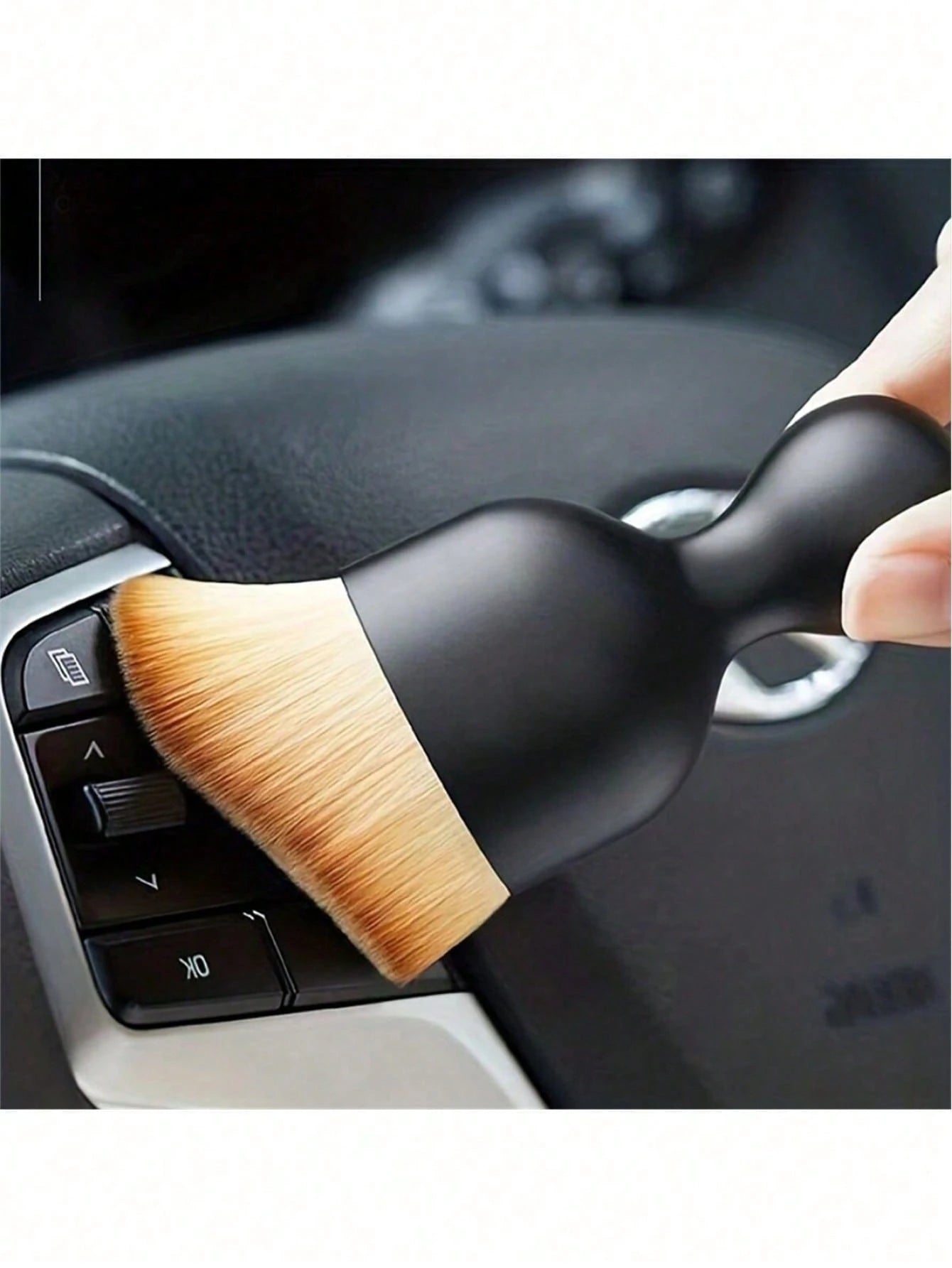 1pc Car Cleaning Brush Suitable For Car Interior Detailing Brush, Car Maintenance Brush, Air Vent Dust Soft Brush, Interior Dust Care Brush, Suitable For Car Detailing Brush, Used For Cleaning Dashboa