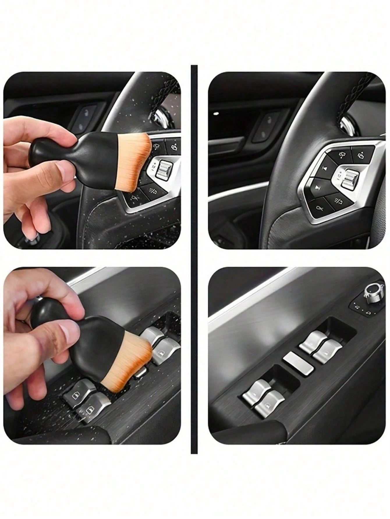 1pc Car Cleaning Brush Suitable For Car Interior Detailing Brush, Car Maintenance Brush, Air Vent Dust Soft Brush, Interior Dust Care Brush, Suitable For Car Detailing Brush, Used For Cleaning Dashboa
