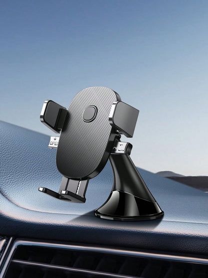 1pc Car Dashboard Phone Holder, New Compact & Convenient Gravity Mount, Stable & Anti-Drop, Randomly Sent In 2 Panel Styles, Must Be Installed On Flat Surface (Dashboard), Clean Dashboard Before Insta