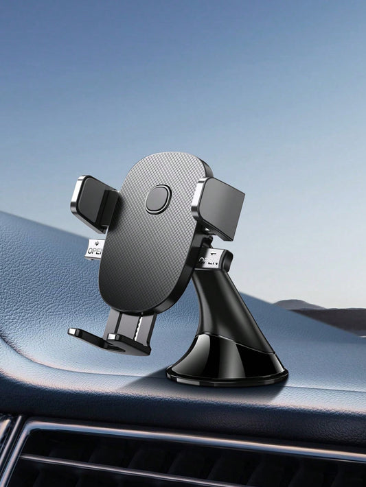 1pc Car Dashboard Phone Holder, New Compact & Convenient Gravity Mount, Stable & Anti-Drop, Randomly Sent In 2 Panel Styles, Must Be Installed On Flat Surface (Dashboard), Clean Dashboard Before Insta