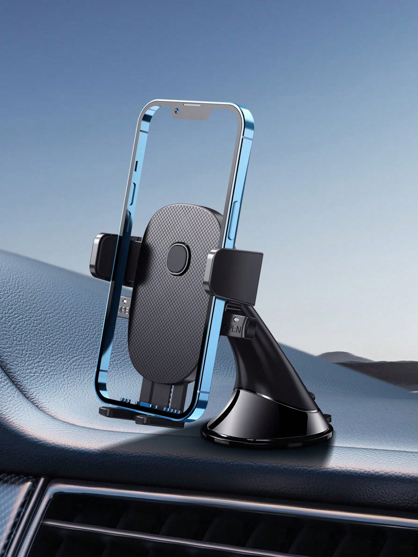 1pc Car Dashboard Phone Holder, New Compact & Convenient Gravity Mount, Stable & Anti-Drop, Randomly Sent In 2 Panel Styles, Must Be Installed On Flat Surface (Dashboard), Clean Dashboard Before Insta