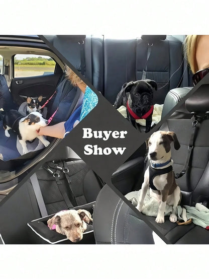 1pc Car Dog Seat Belt, Pet Car Safety Tether, Dog Seat Belt Strap, Dog Seat Belt Buckle, Dog Car Seat Belt Christmas Gift